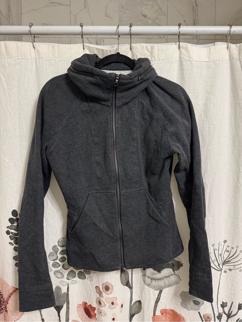 lululemon athletica Dark Charcoal Full-Zip Hooded Jacket